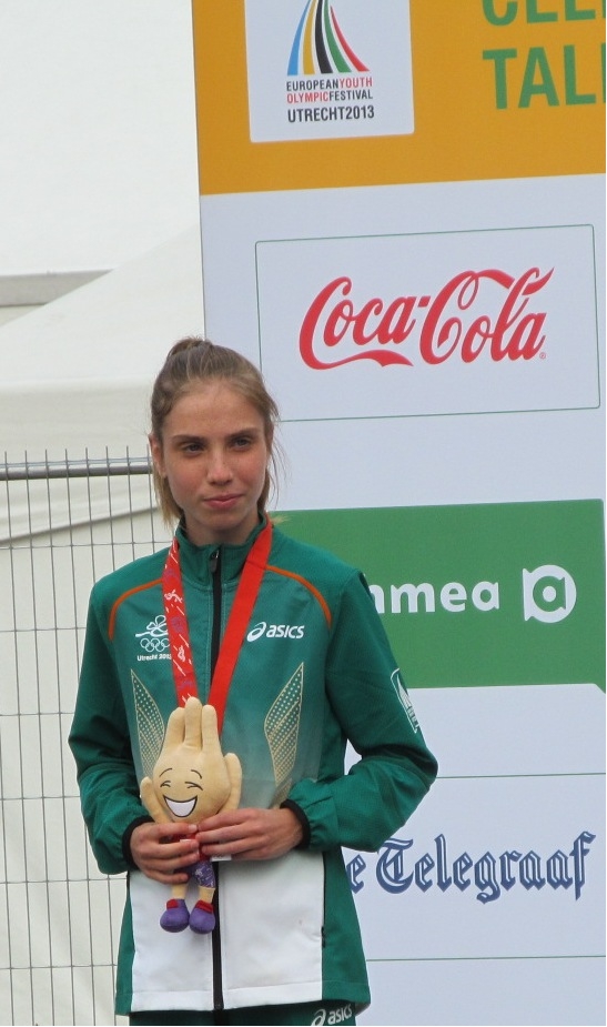 Siobhra on podium