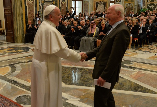 Pope Francis and Patrick Hickey