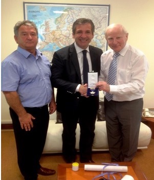 Colin Buckley, Dr Antonio Urso and Pat Hickey 