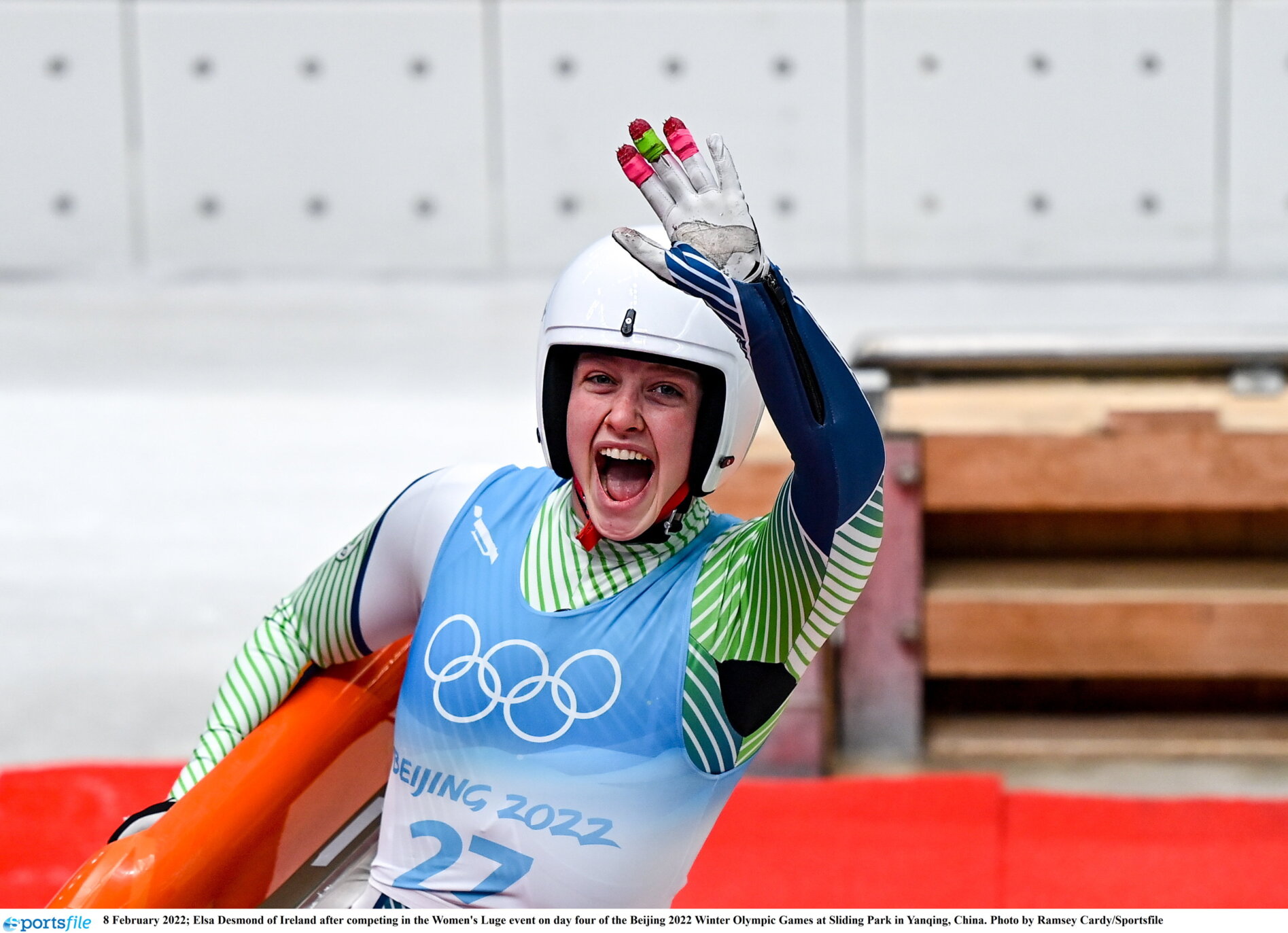 TEAM IRELAND IN BEIJING DESMOND ENDS LUGE CAMPAIGN ON HIGH 