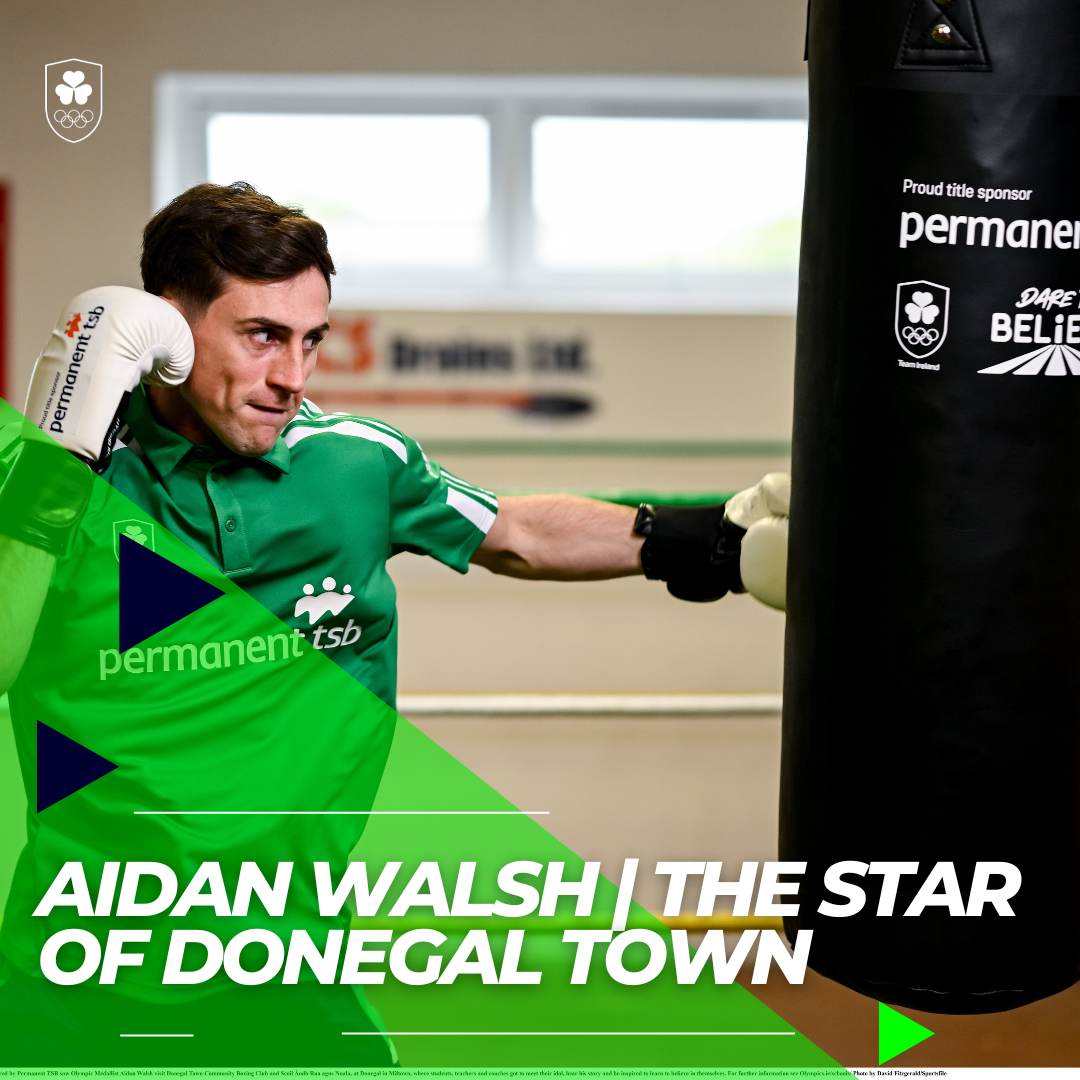 Aidan Walsh Dare To Believe Visit To Donegal Town Team Ireland