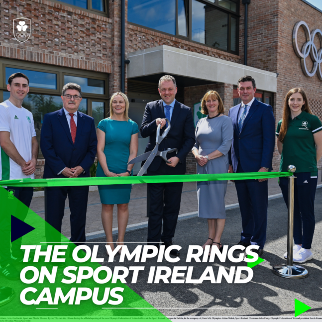 The Olympic Rings on the Sport Ireland Campus