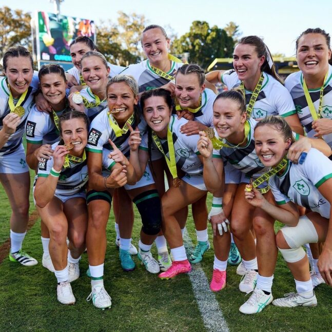 Ireland Women Sevens Team Strike Gold In Perth