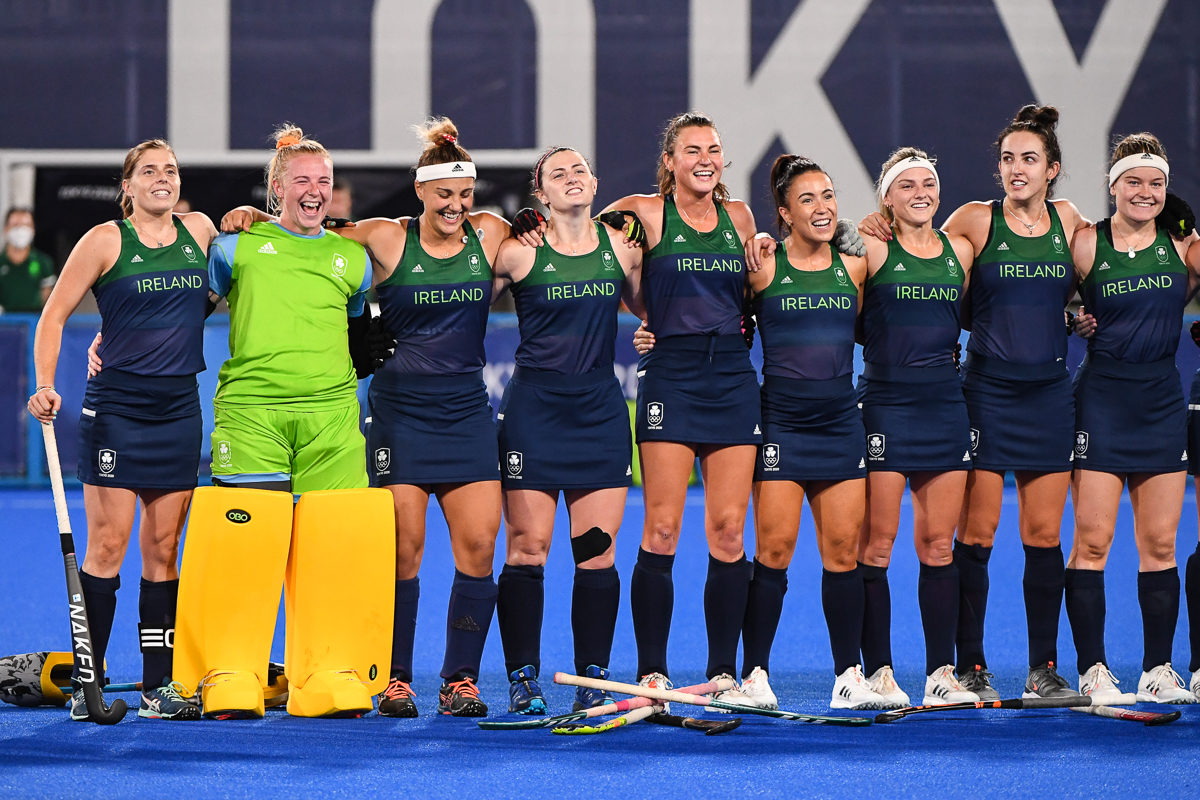 HOCKEY INTERNATIONALS DEIRDRE DUKE, ANNA O’FLANAGAN AND CHLOE WATKINS