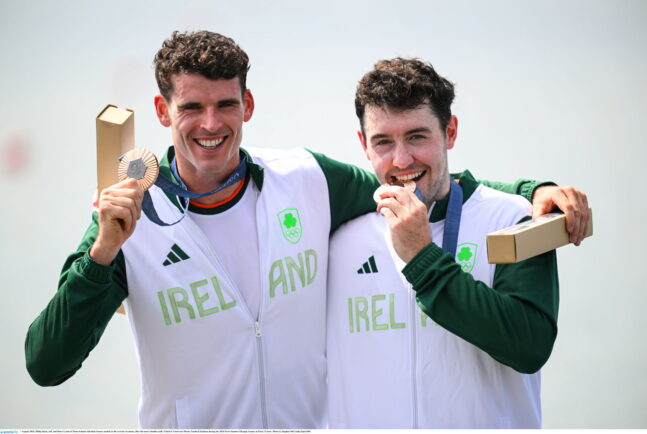 Medal For Philip Doyle and Daire Lynch at Paris 2024