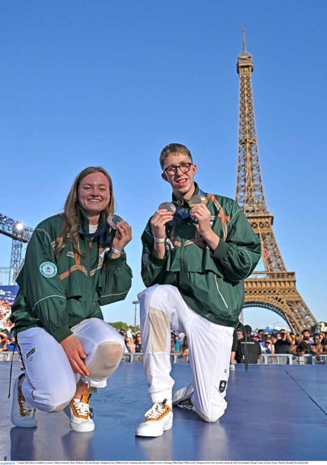 SWIMMERS DANIEL WIFFEN AND MONA MCSHARRY ANNOUNCED AS CLOSING CEREMONY FLAGBEARERS