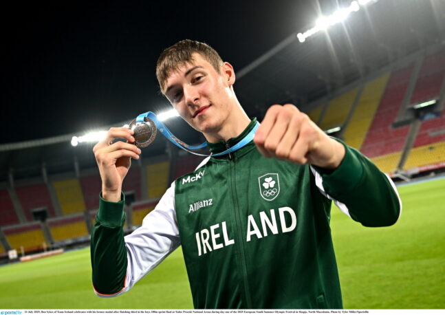 BRILLIANT BRONZE FOR BEN SYKES OF TEAM IRELAND AT EUROPEAN YOUTH OLYMPIC FESTIVAL