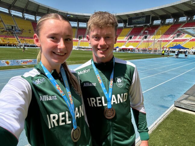 DOUBLE MEDAL MORNING FOR TEAM IRELAND ON DAY FOUR OF THE EUROPEAN YOUTH OLYMPIC FESTIVAL
