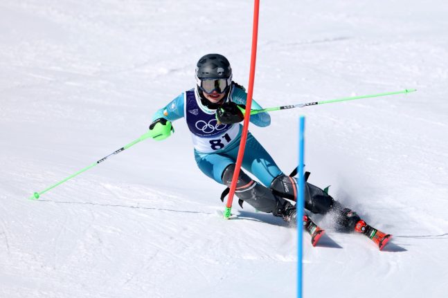 ZURBAY BATTLES TOUGH SLALOM COURSE TO ROUND OUT SUCCESSFUL OLYMPIC DEBUT